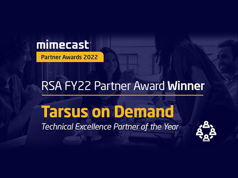 Mimecast F22 Partner Award Winner