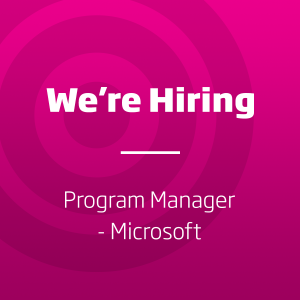 Job - Microsoft Program Manager